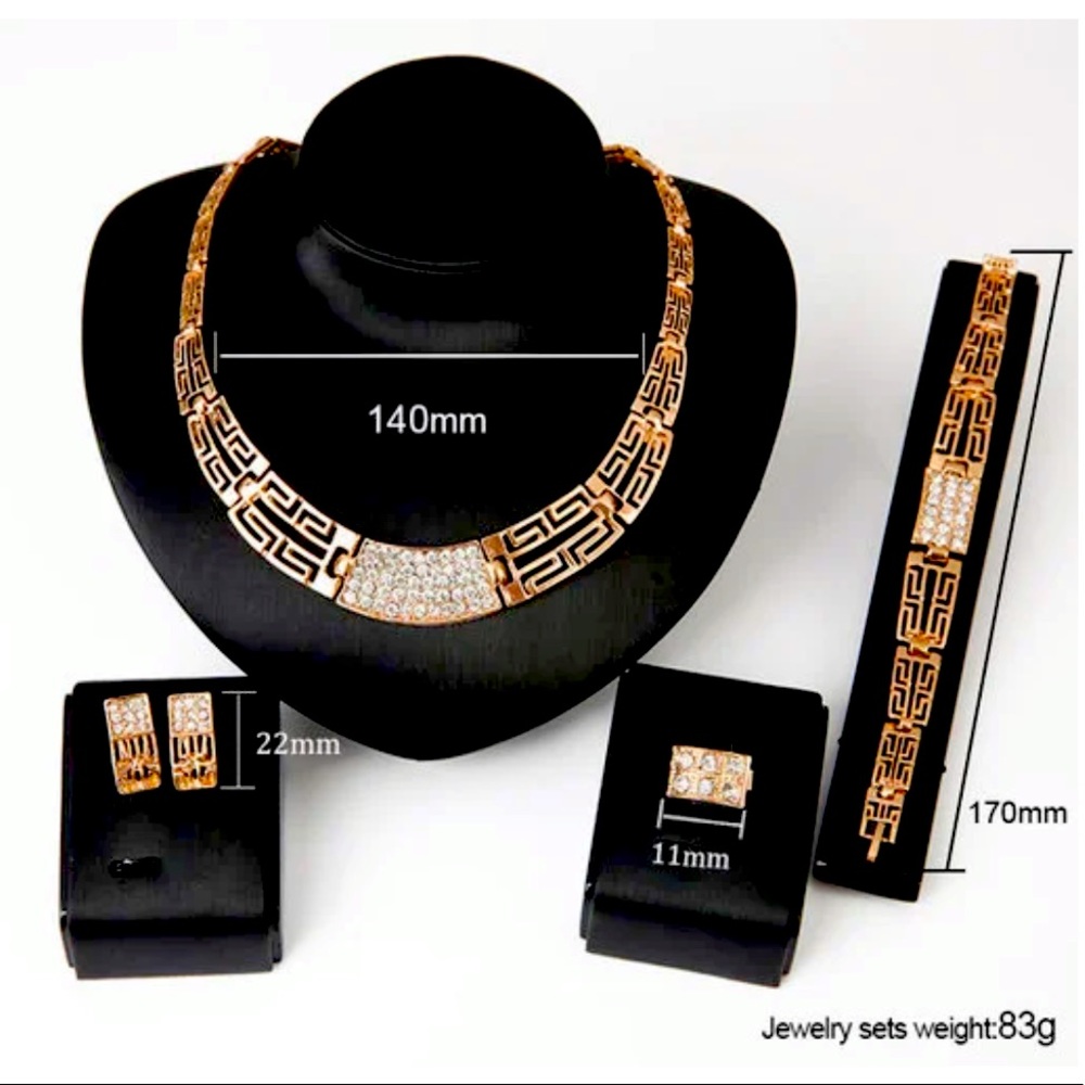 4 Piece 14K Gold Filled Necklace Set